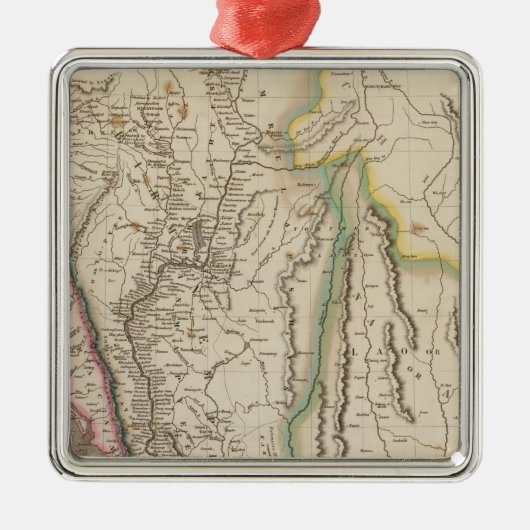 Birmah, Anam, Siam, Thailand Ornament Aus Metall (Vorne)