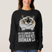 Birman cat  Birman kitten  Birman mom  1 Sweatshirt (Vorderseite)