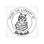 Birman Cat, Buch aus der Bibliothek von Gummistempel (Prägung)