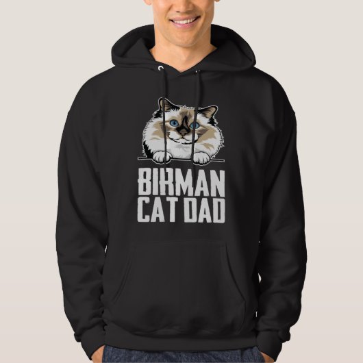 Birman cat dad hoodie (Vorderseite)