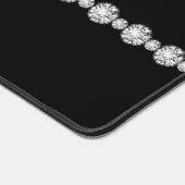 Birman Cat Diamonds on Black Desk Mat Schreibtischunterlage (Ecke)
