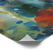 Birman Cat farbige Aquarellbilder Poster (Ecke)