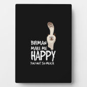 Birman Cat Fotoplatte (Vorderseite)