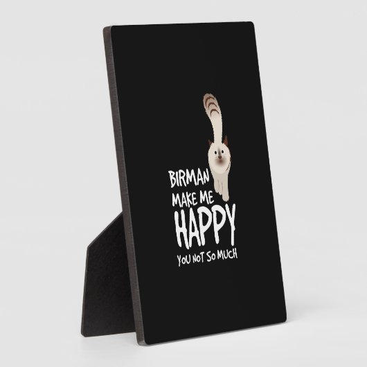 Birman Cat Fotoplatte (Seite)