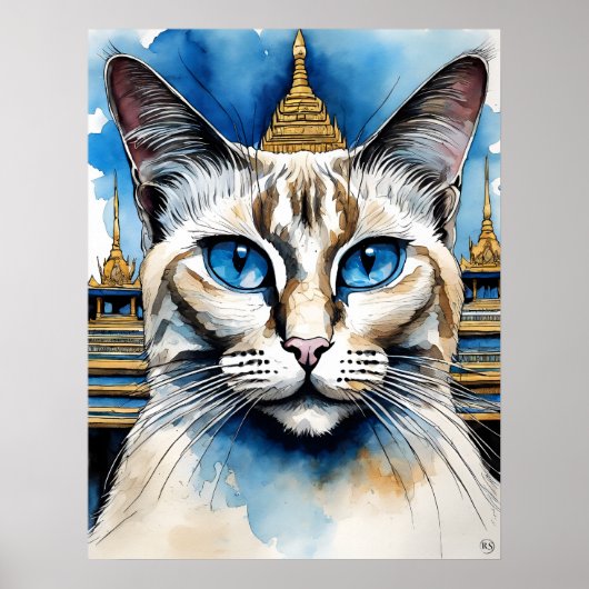 Birman Cat - Katalogkunst Print Poster (Vorne)