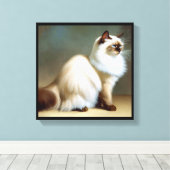 Birman Cat Leinwanddruck (Insitu (Holzboden))