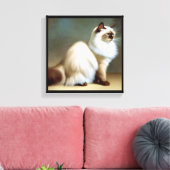Birman Cat Leinwanddruck (Insitu (Wohnzimmer))