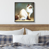 Birman Cat Leinwanddruck (Insitu (Schlafzimmer))