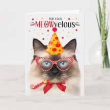 Birman Cat MEOWvelous Birthday