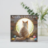 Birman Cat - Osterfeierkarte Feiertagskarte (Stehend Vorderseite)