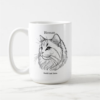 Birman Cat Portrait Kaffeetasse