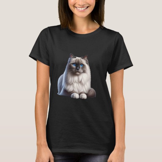 Birman Cat Shirt Cat Face Niedlich Cat Lover Cat M (Vorderseite)