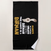 Birman Cat Strandtuch (Vorderseite)