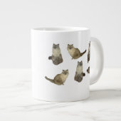 Birman Cats Jumbo-Tasse (Vorderseite Rechts)
