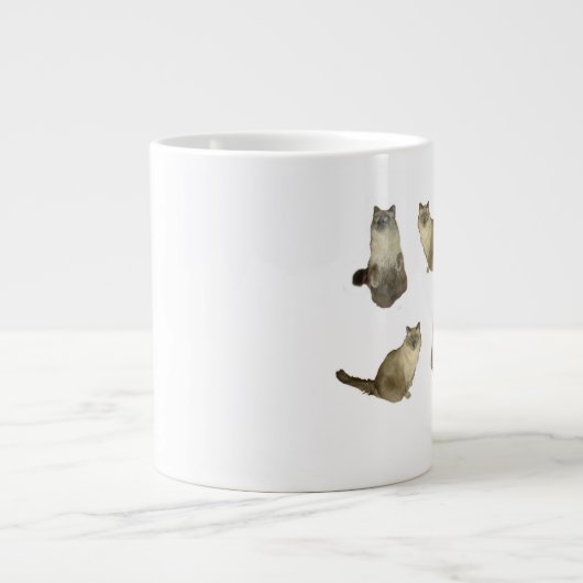 Birman Cats Jumbo-Tasse (Vorderseite)