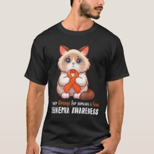 Birman Ich trage Orange für jemanden, den ich lieb T-Shirt