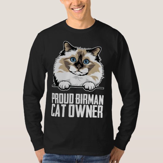 Birman-Kätzchen Birman-Mutter Birman-Vater 5 T-Shirt (Vorderseite)