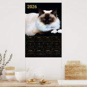 Birman-Katze 2026 Kalender Poster (Küche)
