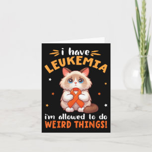 Birman Katze, die ich habe, Leukämie darf seltsam Karte