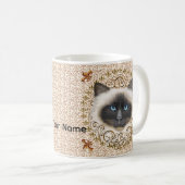 Birman-Katze Fleur De Lis Tasse (VorderseiteRechts)