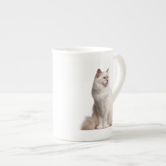 Birman Katzen-Tasse Porzellantasse (Vorderseite Rechts)