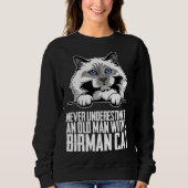 Birman mom Birman kitten Birmans 2 Sweatshirt (Vorderseite)