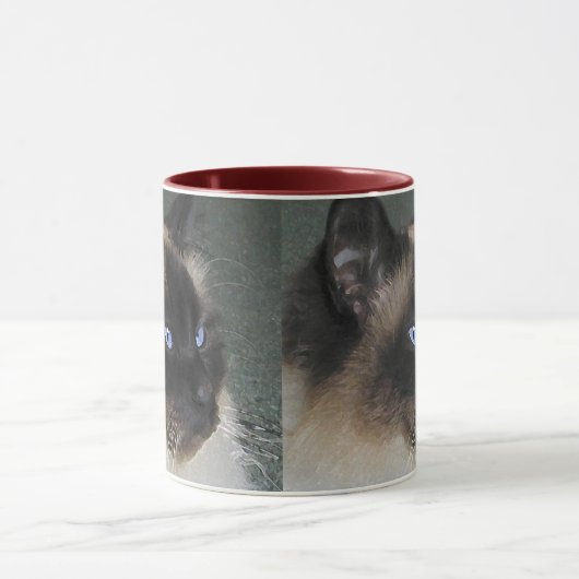 Birman Ragdoll Cat and Kitty Quote Tasse (Zentrum)