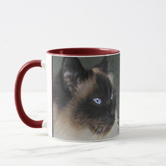 Birman Ragdoll Cat and Kitty Quote Tasse (Links)