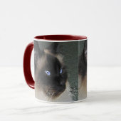 Birman Ragdoll Cat and Kitty Quote Tasse (Vorderseite Links)