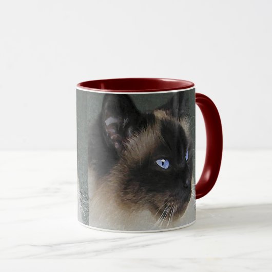 Birman Ragdoll Cat and Kitty Quote Tasse (VorderseiteRechts)