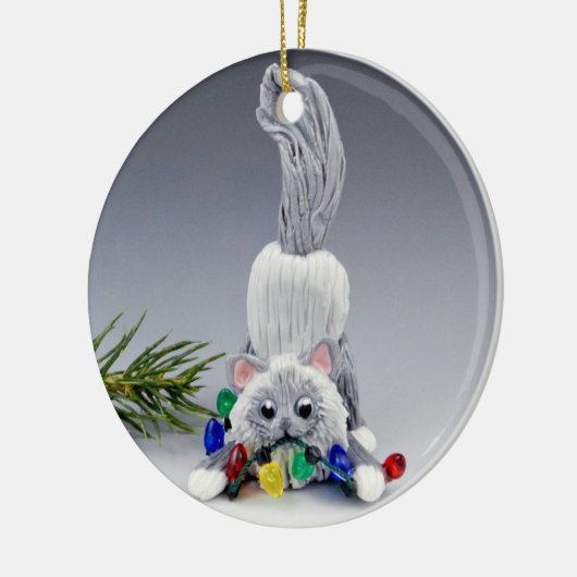 Birman Ragdoll Cat Keramik Ornament (Links)