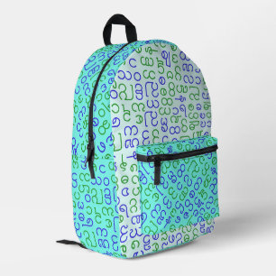 birmanisch bedruckter rucksack