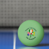 Birmanisch Myanmar Irish American Flags Kleeblatt  Tischtennisball (Netto)