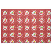 Birmanische Flagge Herzerrote LIEBE Stoff (Fat Quarter (45,7 x 55,9 cm))