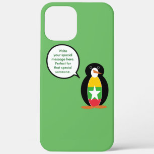 Birmanische Flagge - Vortrag von Frau Penguin Case-Mate iPhone Hülle