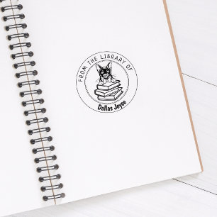 birmanische Katze, Buch aus der Bibliothek von Gummistempel