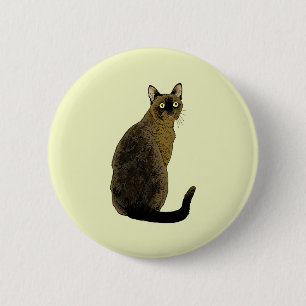 Birmanische Katze Button