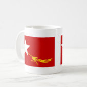 Birmanische Leute-Flagge Kaffeetasse (Vorderseite Links)