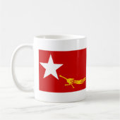 Birmanische Leute-Flagge Kaffeetasse (Links)