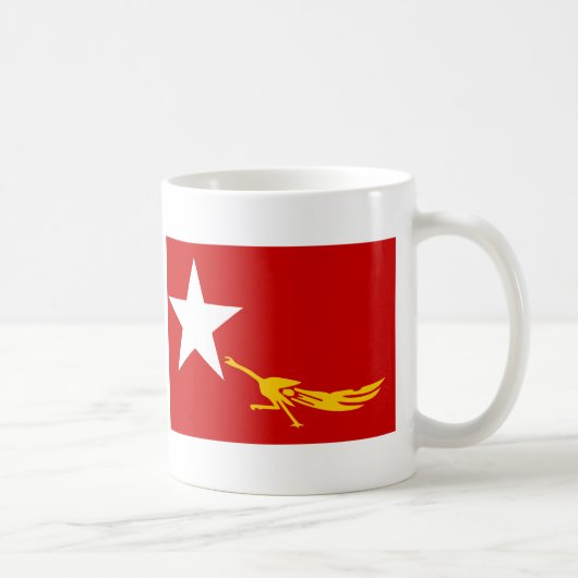 Birmanische Leute-Flagge Kaffeetasse (Rechts)