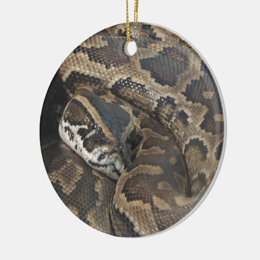 Birmanische Pythonschlange Keramik Ornament (Links)