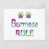 birmanische Regel Postkarte (Vorderseite)