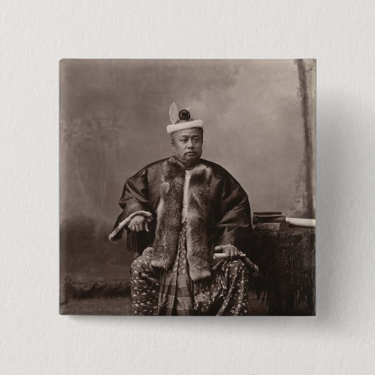 Birmanischer Richter, Ende des 19. Jahrhunderts Button (Vorderseite)