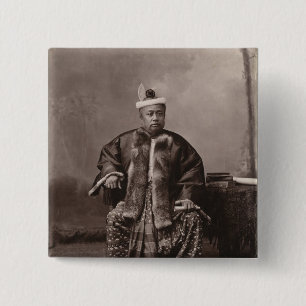 Birmanischer Richter, Ende des 19. Jahrhunderts Button