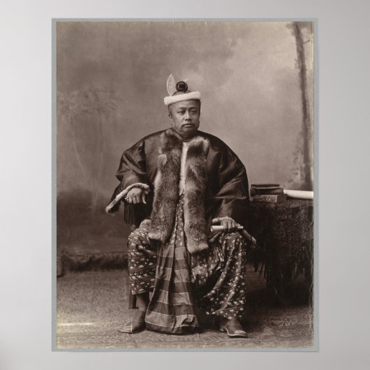 birmanischer Richter, Ende des 19. Jahrhunderts Poster (Vorne)
