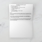 Birmanischer Tomate-Salat Karte (Innenseite)