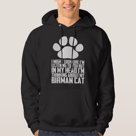 Birmans Birman cat Birman mom Hoodie (Vorderseite)