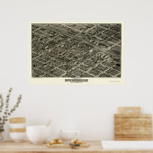 Birmingham, AL Panoramic Map - 1903 Poster (Küche)
