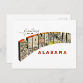 Birmingham AL Postkarte (Vorne/Hinten)