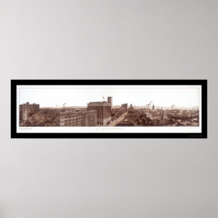Birmingham, AL Skyline Foto 1914 Poster